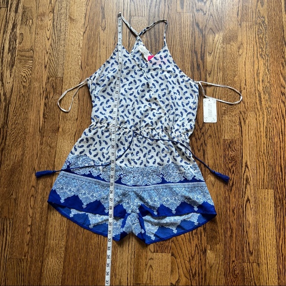 NWT A’gaci Sweet Wanderer Boho Paisley Romper - Picture 3 of 7